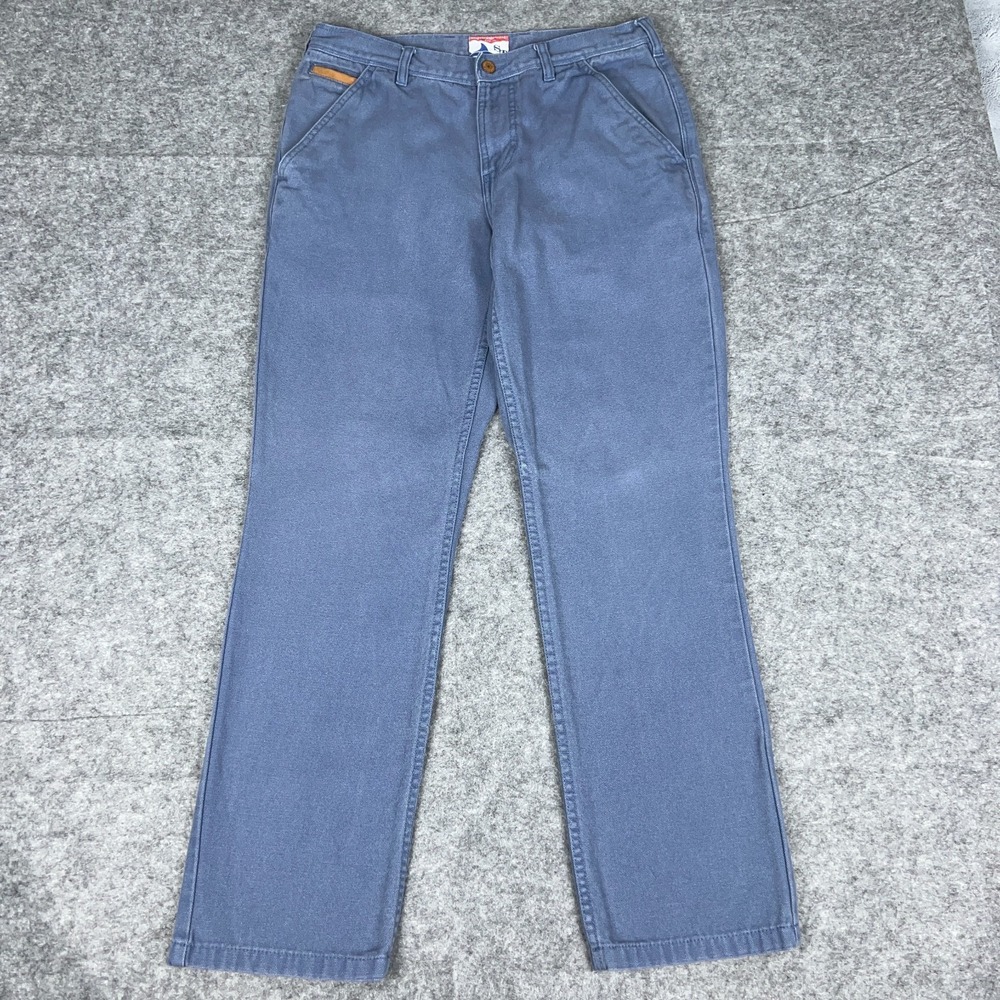 Southern Tide‎ Pants Mens 31x30 Blue RT-7 Canvas Straight Slash Pocket Chino